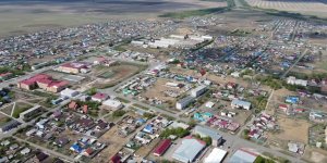 Омская область, р.п. Павлоградка, съемка с высоты 250 и 500 метров