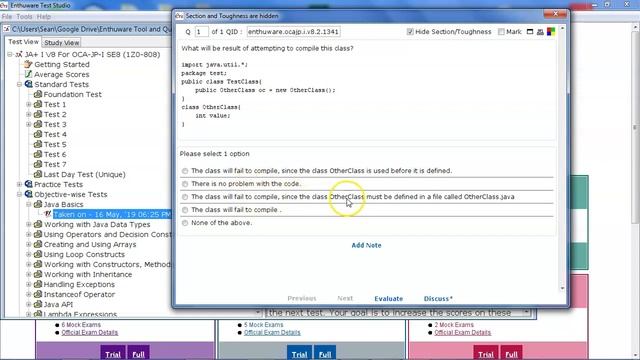 Java package before import statements Tutorial. (enthuware.ocajp.i.v8.2.1341) смотреть онлайн
