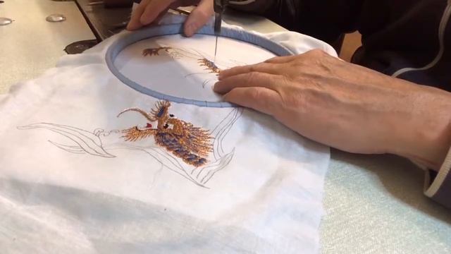 Embroidery Chinese Dragon Tail смотреть онлайн