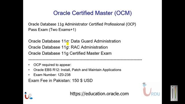 ORACLE OCA 11g Lecture 01 (introduction) смотреть онлайн