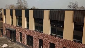 Облицовка фасадными панелями административного здания в Московской области