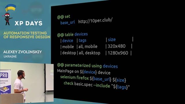 Automation testing of responsive design (Alexey Zvolinskiy, Ukraine)