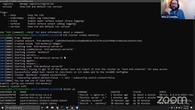 Serving Service Meshes with Meshery via WSL2 and Minikube @ WSL2 Community Room DockerCon Live 2021 смотреть онлайн