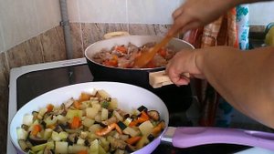 ОЧЕНЬ ВКУСНОЕ ОВОЩНОЕ РАГУ С МЯСОМ.