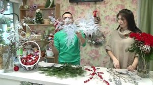 Мастер-класс "Новогодний букет" от салона флористики ЦВЕТНОЙ