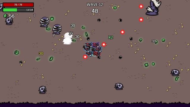 Eye Gun, HEALTH = BULLET DAMAGE!! | Brotato: Extatonion смотреть онлайн