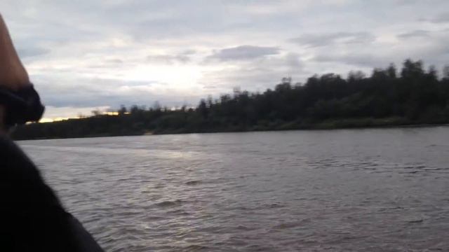 На снегоходе через р.Правая Хетта 2 смотреть онлайн