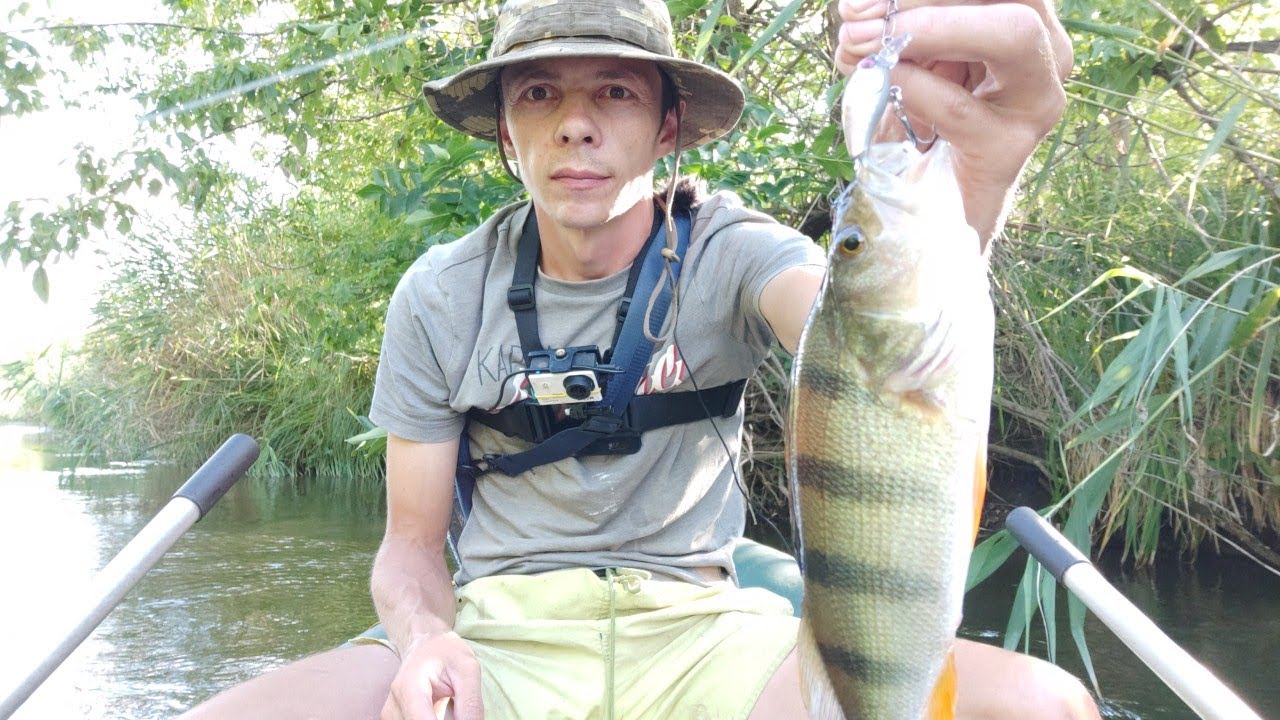 Рыбалка на малой реке сплавом - ГОЛАВЛЬ, ОКУНЬ, разведка со спиннингом