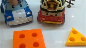 Поли робокар. мультик из игрушек. Poli Robocar. Учим фигуры. Изучаем цвета. learn Colors