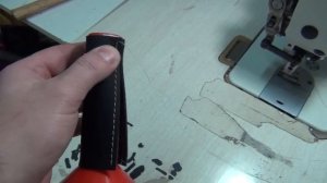 Перетяжка руля своими руками. Учимся шить шов Макраме и спортивный. Мастер класс.