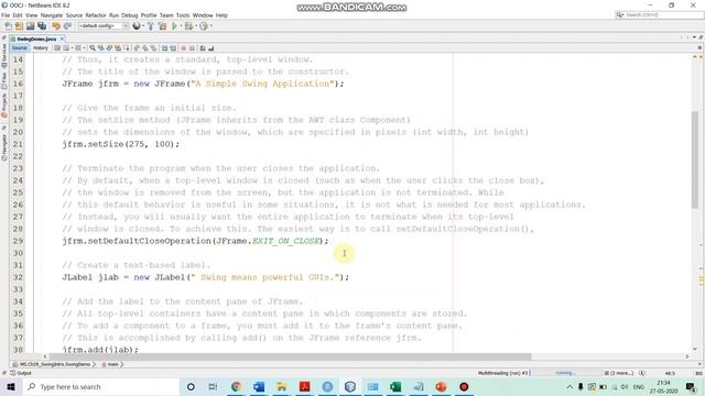 Java Swing Part-2 A Simple Swing Application смотреть онлайн