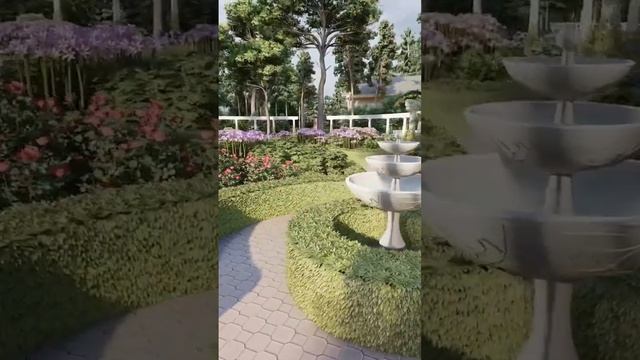 Проект сада от #royalgardens Переделка старого участка в усадьбу #дизайнсада #проектсада #lumion