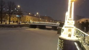 Снег над Петербургом под прекрасную музыку Микаэла Таривердиева "Снег над Ленинградом"