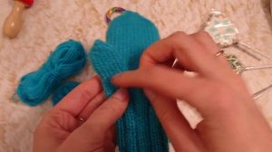 Варежки для девочки. Как связать варежки. Варежки спицами. МК варежек.