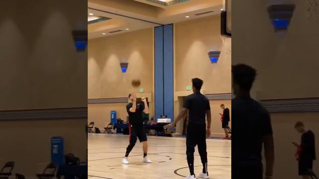 Jimmy Butler, Goran Dragic and Meyers Leonard playing some... soccer?