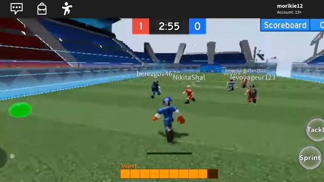 Играем роблокс футбол