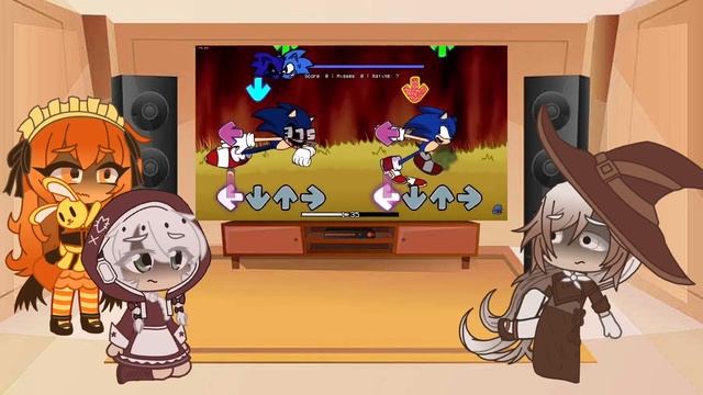 Latte, Pumpkin Pie, and Cotton Cookie React To Confronting Yourself Sonic Vs Sonic.Exe | Reaction | смотреть онлайн