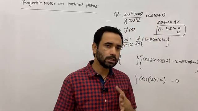 6 Projectile motion | Projection on inclined plane | Kinematics | IIT JEE main advanced