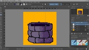 PixelArt | Рисуем пиксельный колодец для браузерной игры за 12 минут.