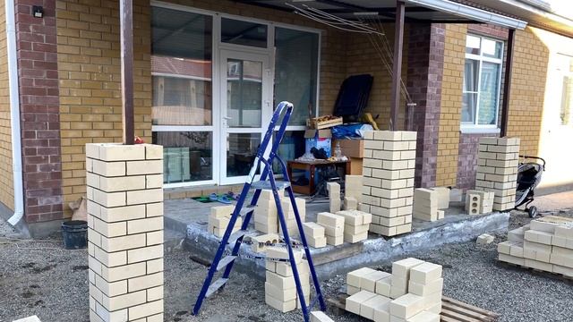 Терраса к дома из кирпича(летняя) смотреть онлайн