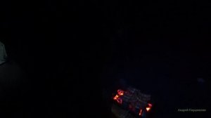 Ночь на льду зимой . Ловля на подлёдный фидер . Жерлицы на реке