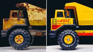 Восстановление старого и ржавого грузовика Tonka - Проект восстановления