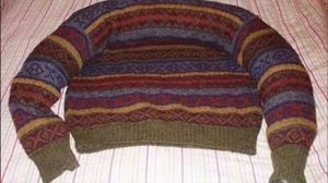 ЛЕЖАНКА ДЛЯ КОШКИ ИЗ СТАРОГО СВИТЕРА