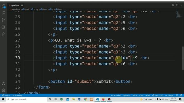 JAVASCRIPT SIMPLE QUIZ APP BANGLA TUTORIAL | part : 15 | simple quiz app javascript | js quiz app