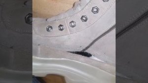 Ремонт разрыва внутренних швов в обуви. (ремонт обуви).