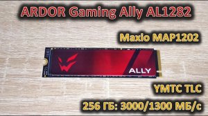 SSD местного разлива: обзор твердотельного накопителя Ardor Gaming Ally AL1282 на 256 ГБ