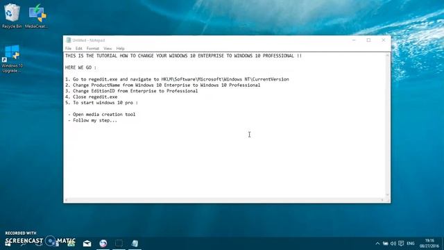 How To Change Your Windows 10 Enterprise to Windows 10 Professional смотреть онлайн