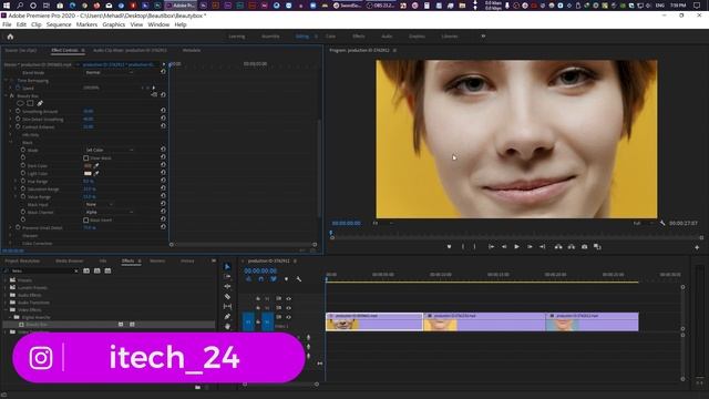 How To Smooth Skin In Premiere Pro CC With Beauty Box Plugin смотреть онлайн