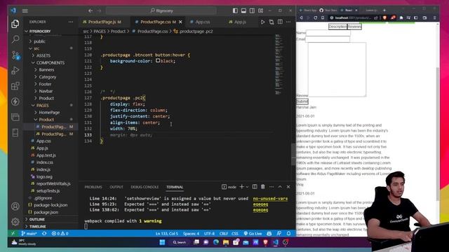 React JS Project Building: Products & Sub Category #3- Grocery Store | E-commerce Site