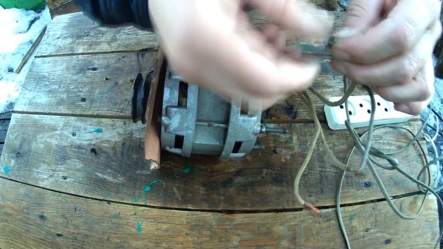 Как подключить двигатель от старой стиральной машины на три выхода.
