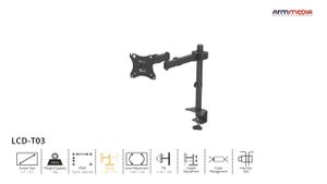 Настольный кронштейн для мониторов ARM MEDIA LCD-T03 BLACK