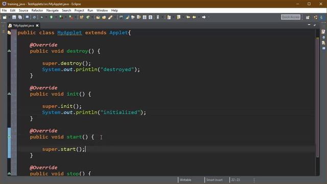 java applets | Applet life cycle in java | tutorial - 52 | 2020 | latest смотреть онлайн