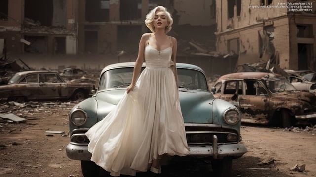 Искусственный интеллект (нейросеть) изобразил Мэрилин Монро в мире постапокалипсиса. смотреть онлайн