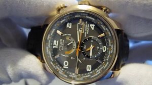 Обзор мужских наручных часов Citizen A-T Eco-Drive World Time Chronograph AT9013-03H