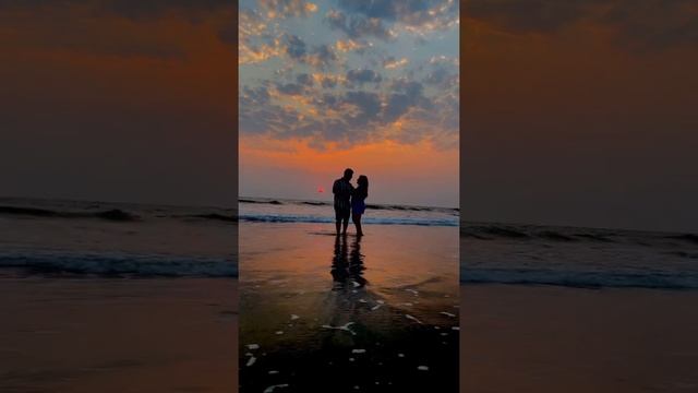 Sunset at Morjim Beach ♥️ #goa #goa2022 #morjimbeach #morjim #travel #travelvlog #travelphotography