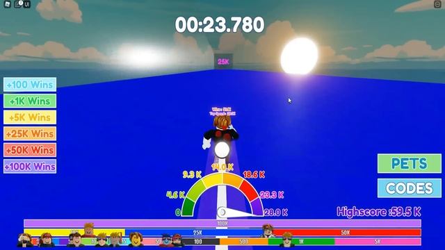 NOOB COM ROBUX INFINITO COMPRANDO OVO DE 1.000.000 DE WINS NO RACE CLICKER *TOP GLOBAL* (ROBLOX) смотреть онлайн