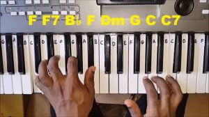 How To Play Amazing Grace - Piano Chords and Melody - Easy Piano Tutorial