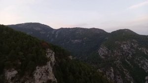 Descent by funicular from Tahtali mountain(2365m)Turkey|Спуск на фуникулере с горы Тахталы|4x speed
