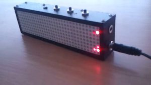 Matrixclock - Матричные часы на Atmega8 и драйверах MAX7219.