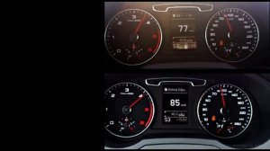 Audi Q3 vs Q3 acceleration - beschleunigung - ускорение - aceleracion 0-100 kmh