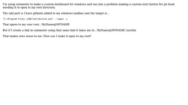 Make Git Bash open to root directory from custom link смотреть онлайн