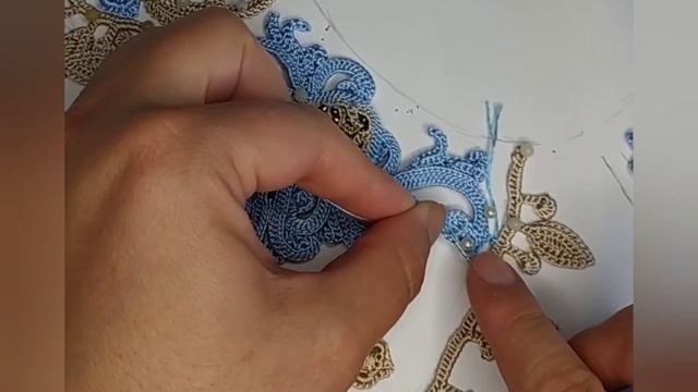 сеточка крючком Ирландское кружево с жучками