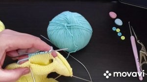 Комбинезон "Зайка" спицами для куклы Паола Рейна* Часть 2* Штанишки