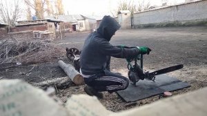 Бенза пила "Дружба4 "первый заупсук разбудем Зверя из70 х годов!!!