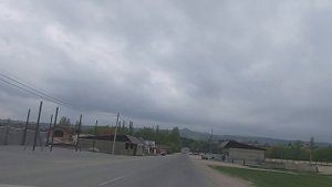 Дорога к Медовым водопадам из Кисловодска. Карачаево-Черкессия. Апрель 2022