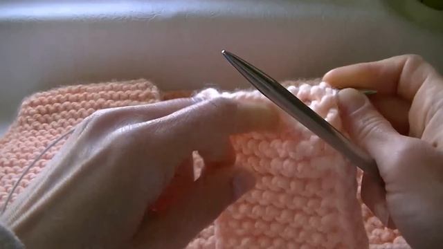 Вязание кардигана узором платочная вязка смотреть онлайн